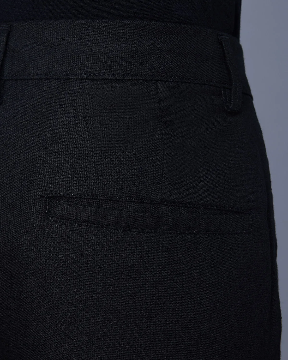 100% Linen Pants - Black