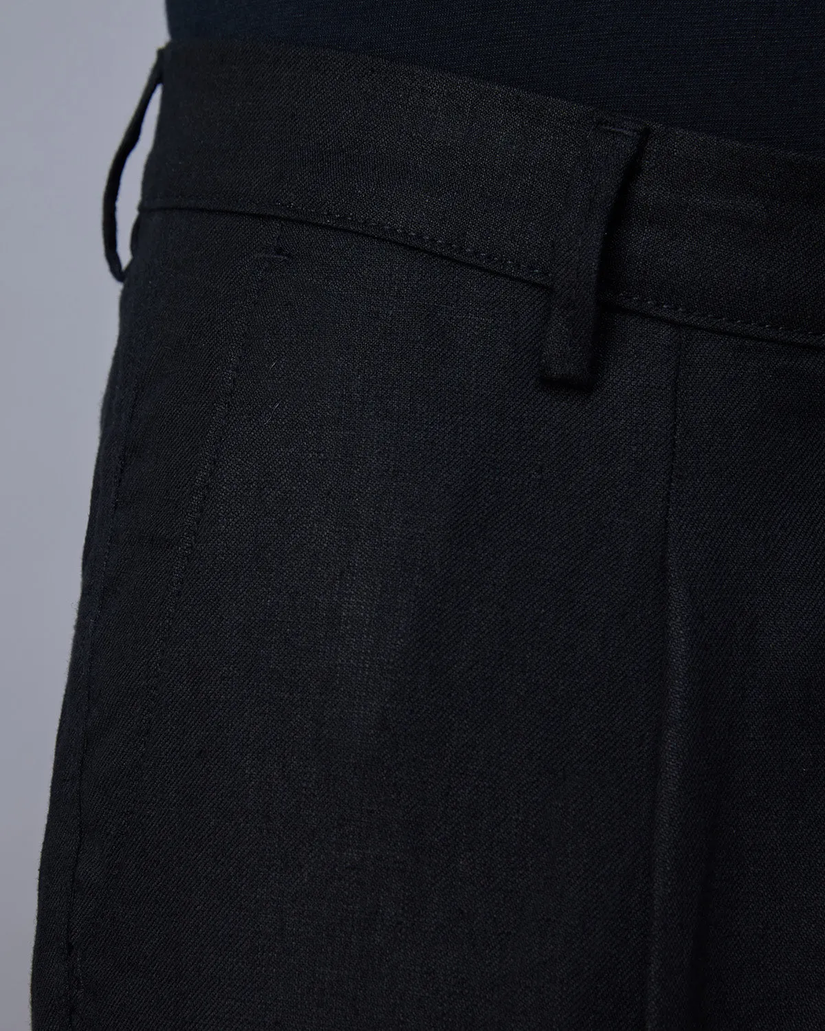 100% Linen Pants - Black