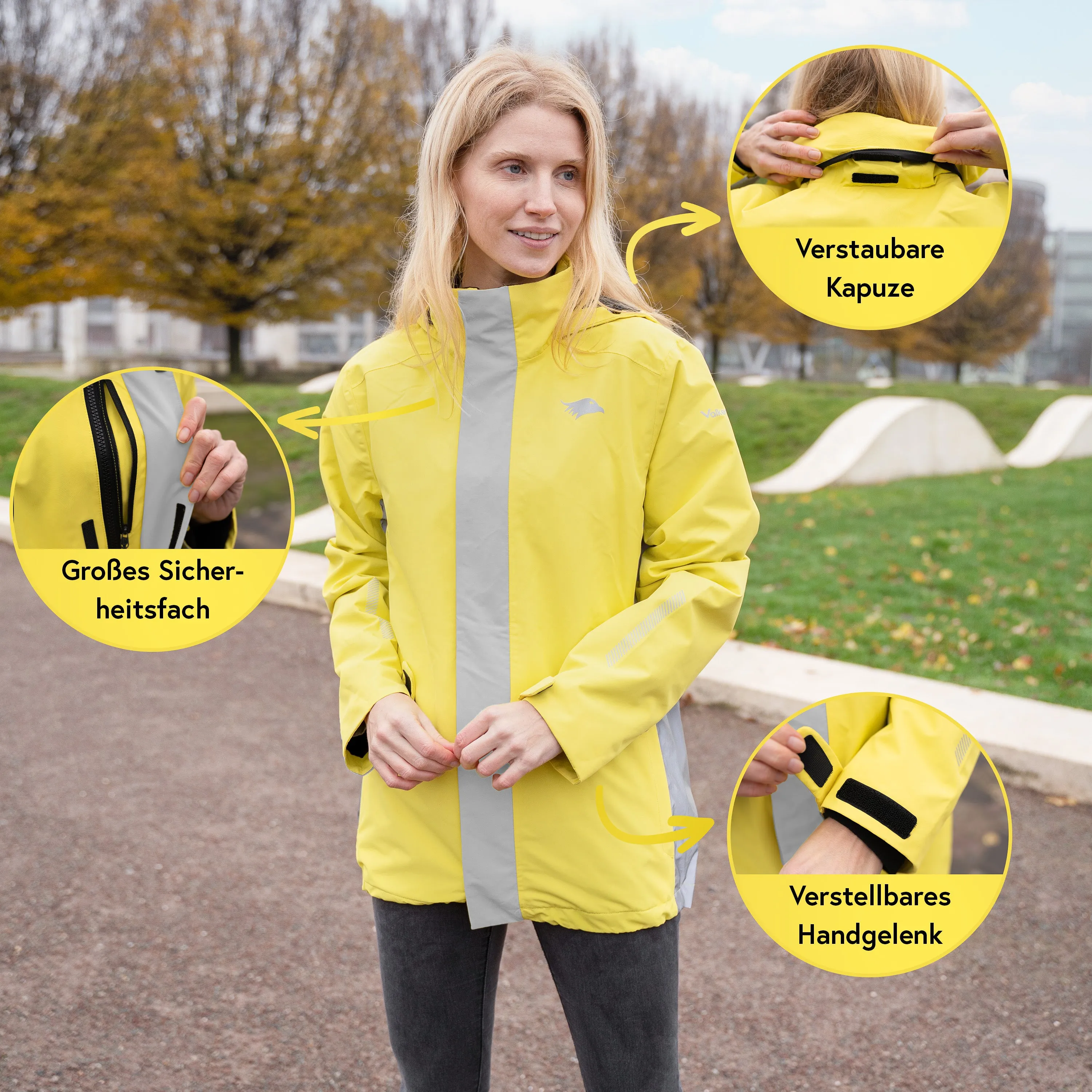 3in1 Smart Jacket - Wasserdichte Jacke mit Fleece Zipp-In - Damen