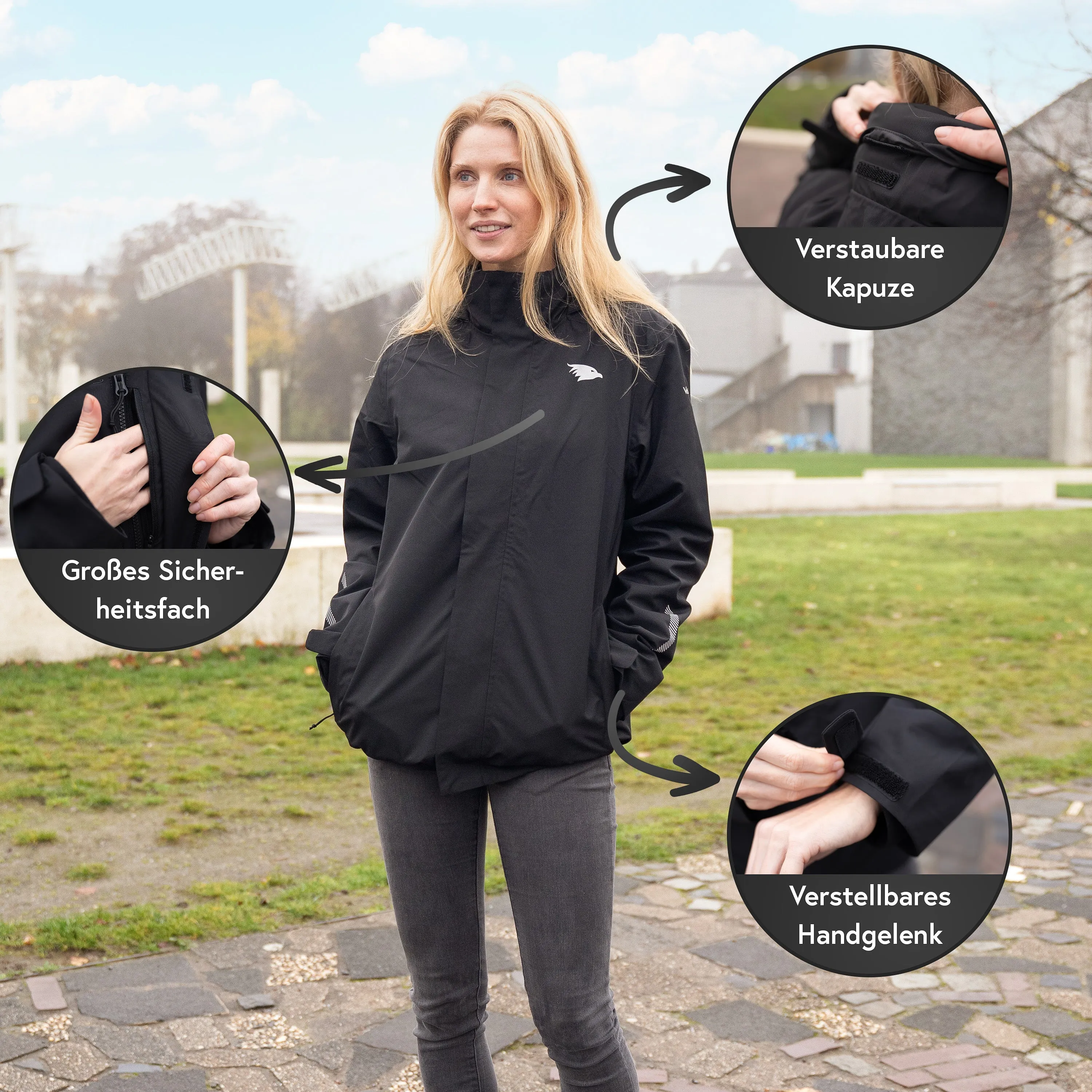 3in1 Smart Jacket - Wasserdichte Jacke mit Fleece Zipp-In - Damen