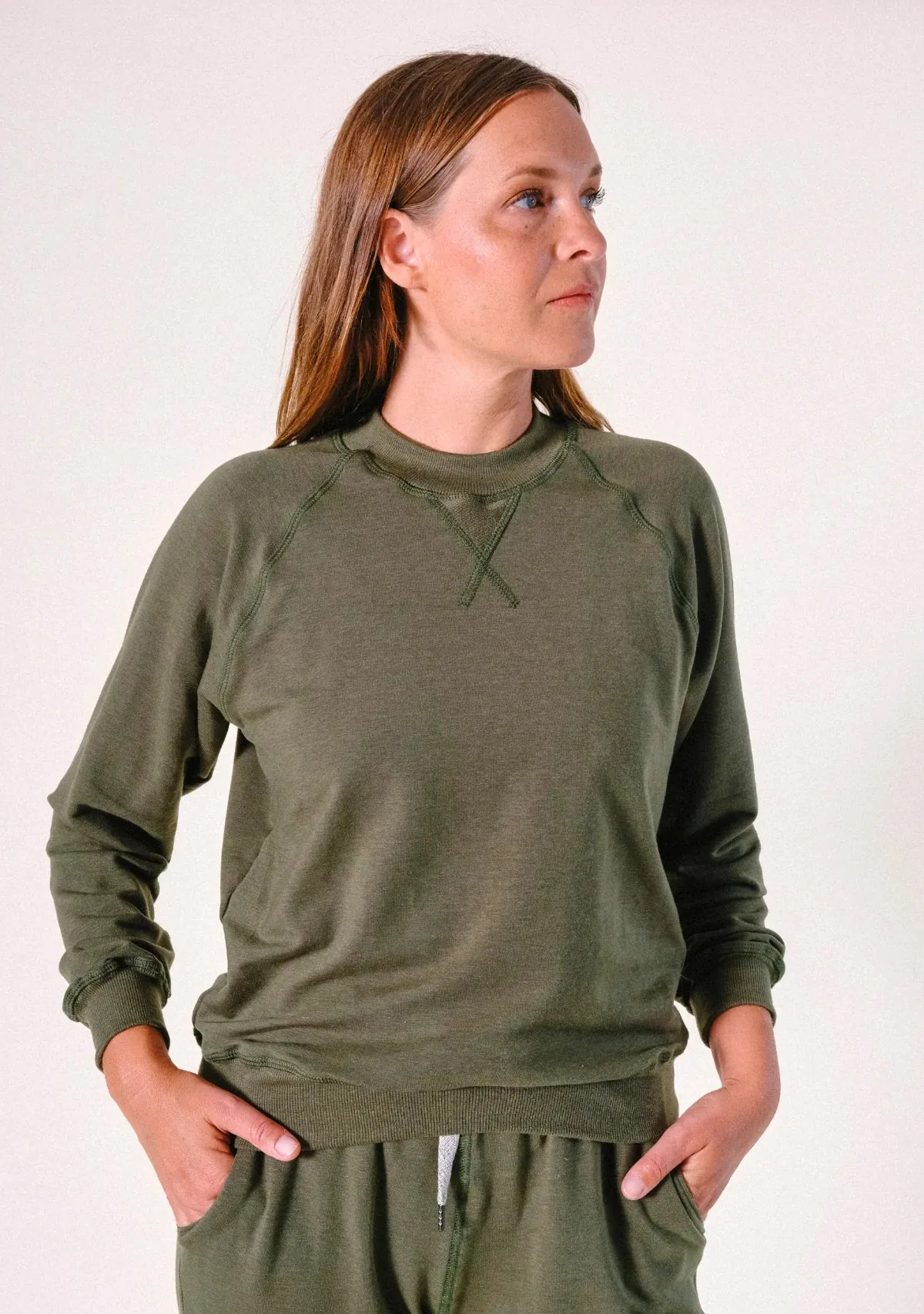 Agnes Raglan Organic Cotton Tencel Sweatshirt