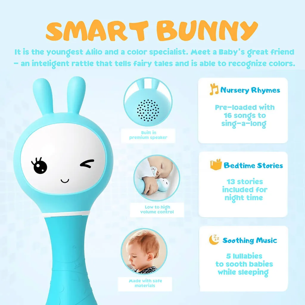 Alilo Smart Bunny Baby Rattle Pink