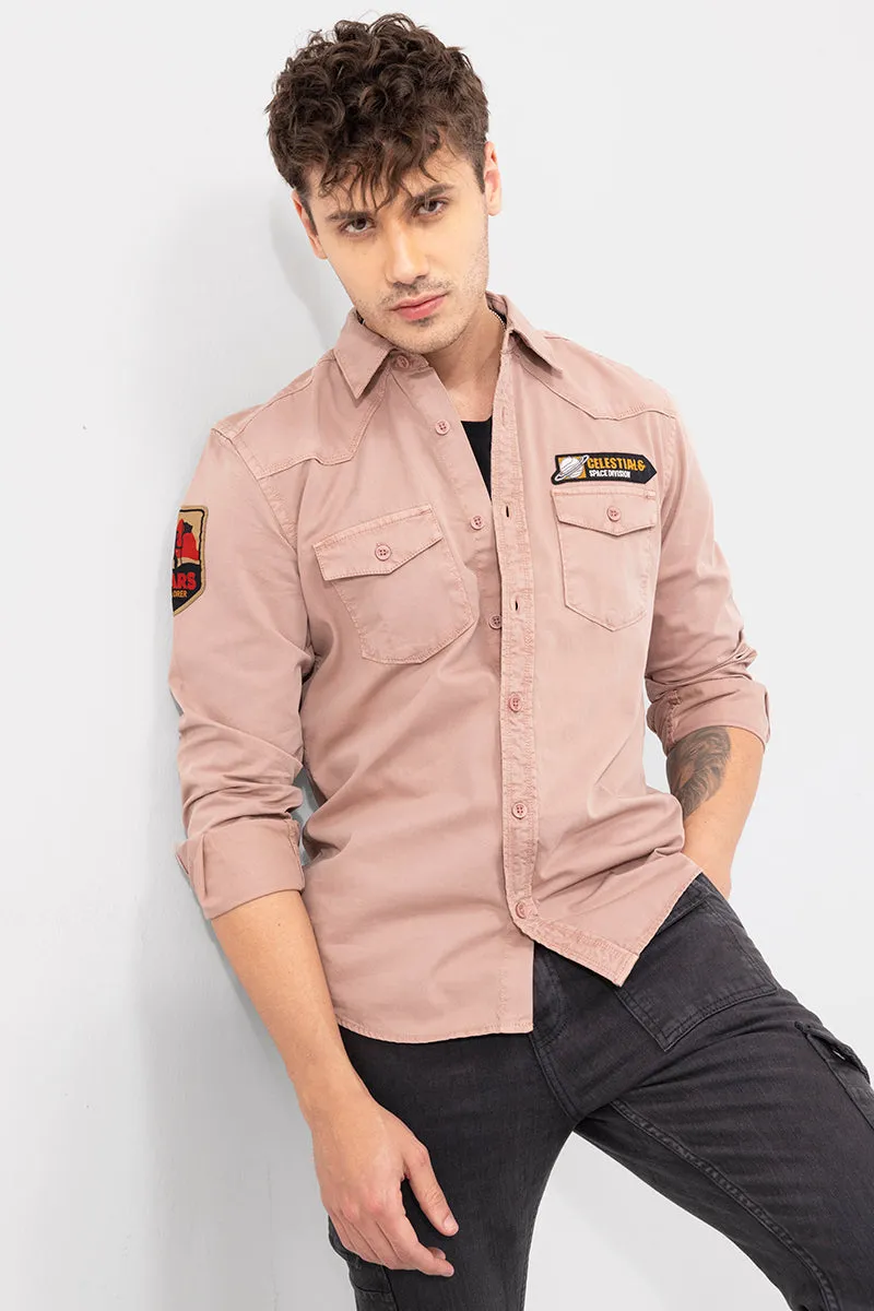 Aplique Cargo Peach Shirt