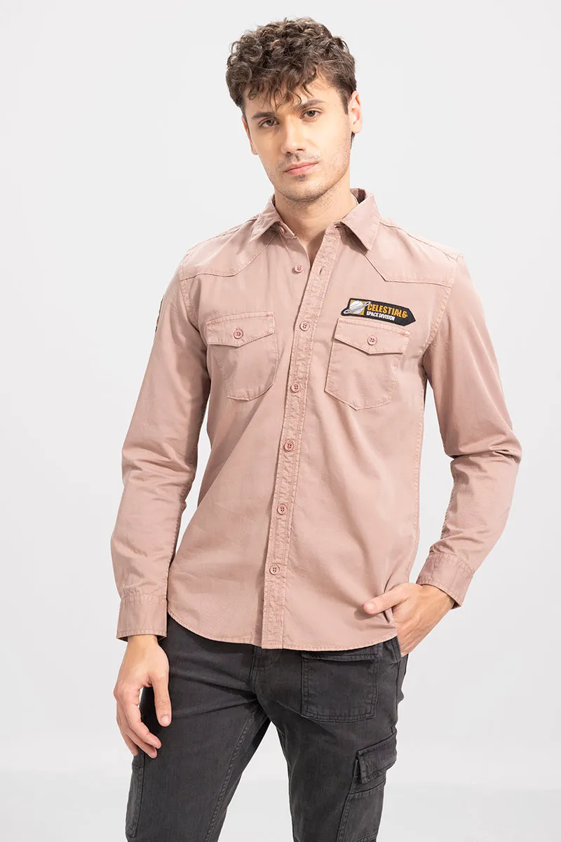 Aplique Cargo Peach Shirt