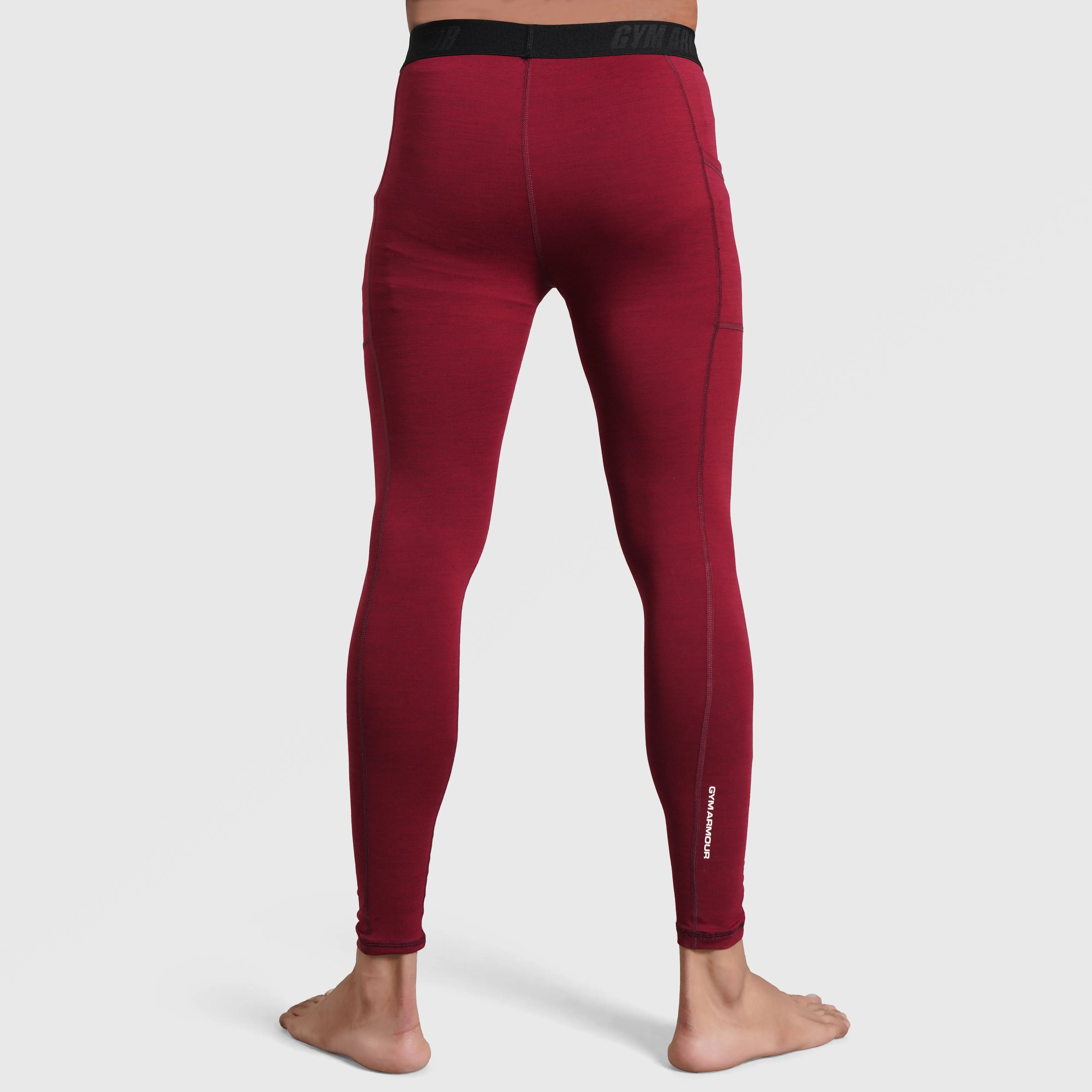 Armour Compression Pants (MLNG-Maroon)