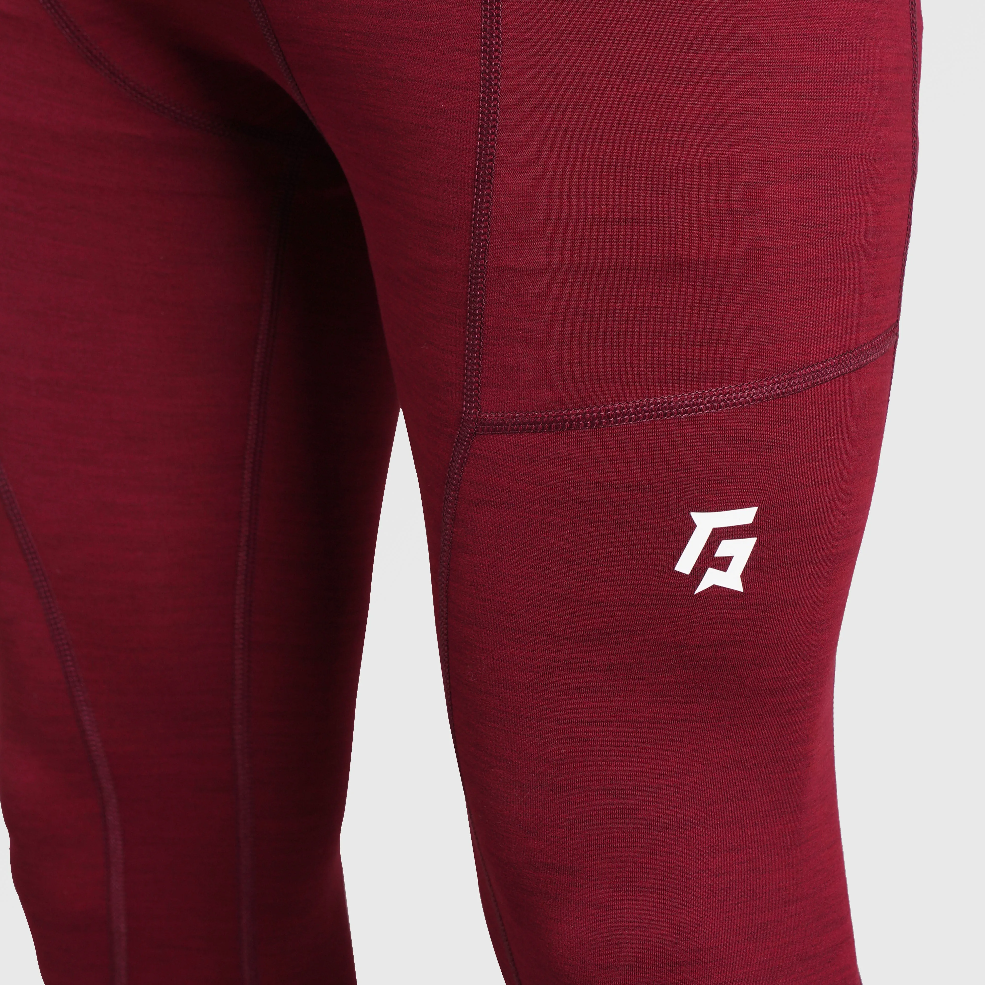 Armour Compression Pants (MLNG-Maroon)