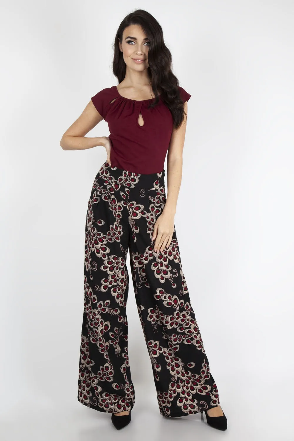 Beth Palazzo Peacock Pants