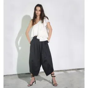 Black Cotton Garçon Pants