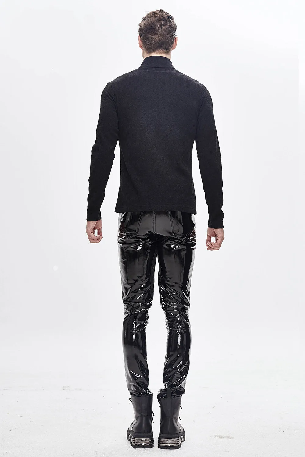 Black Moonlight Vinyl Pants