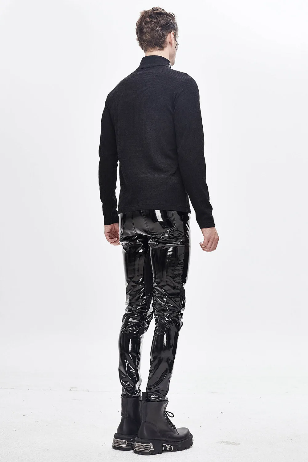 Black Moonlight Vinyl Pants