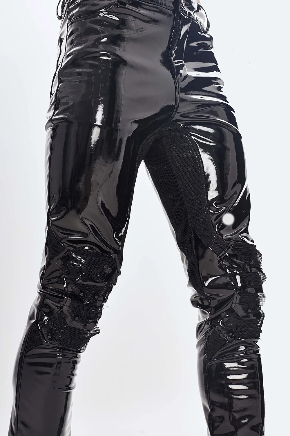 Black Moonlight Vinyl Pants