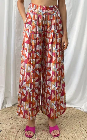 Block Printed Pants