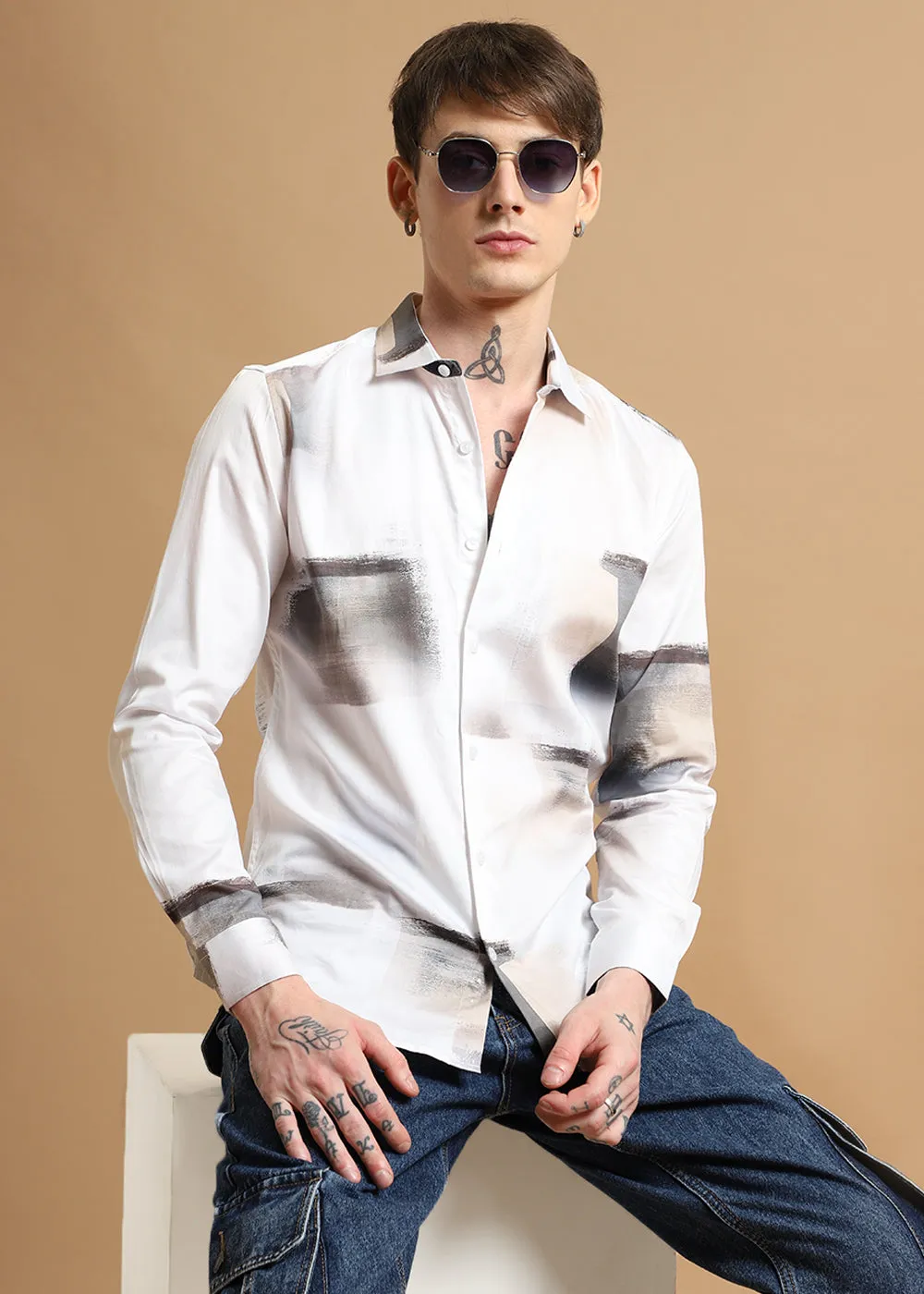 Brushwash Printed Shirt