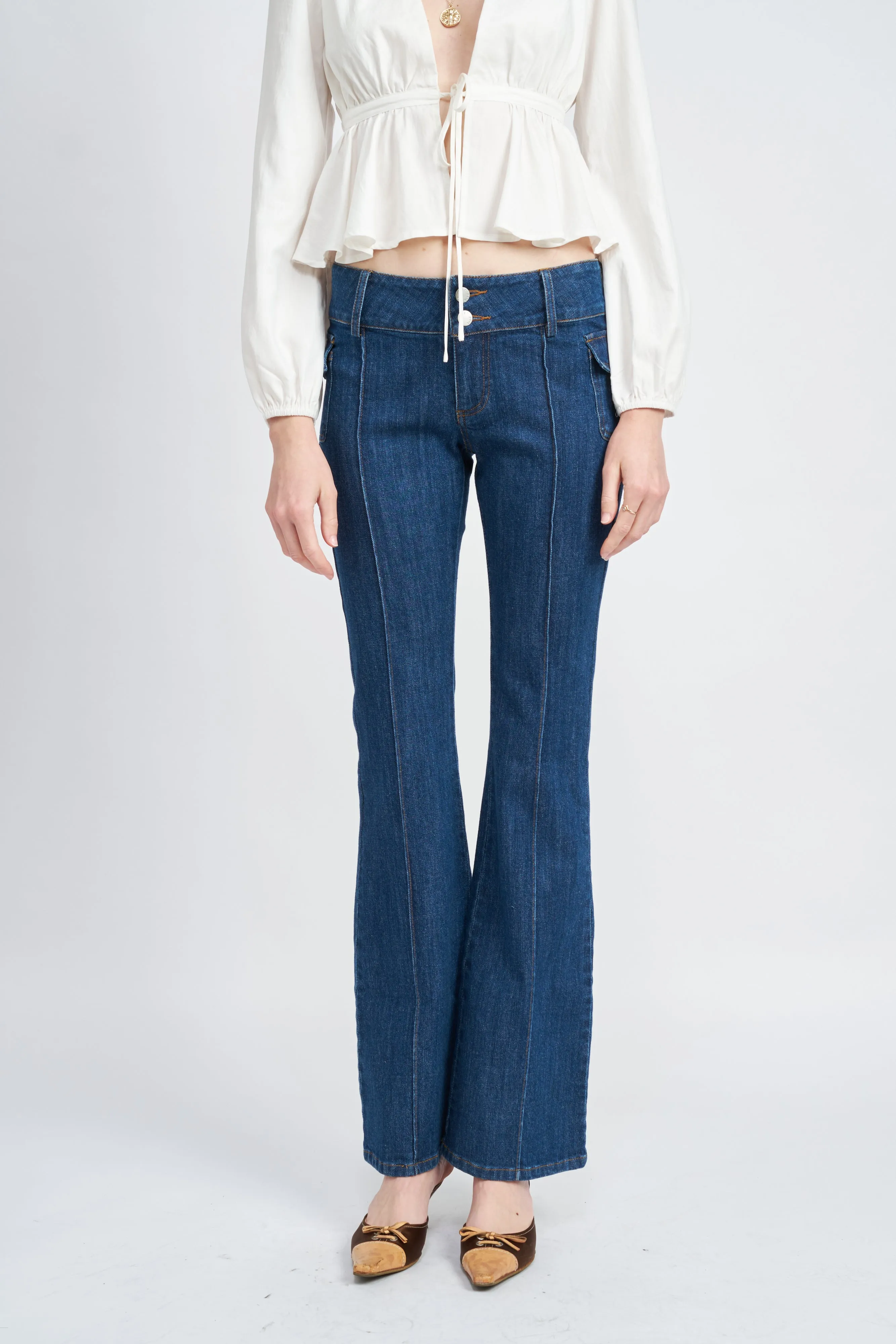 Brynlee Flare Denim Pants