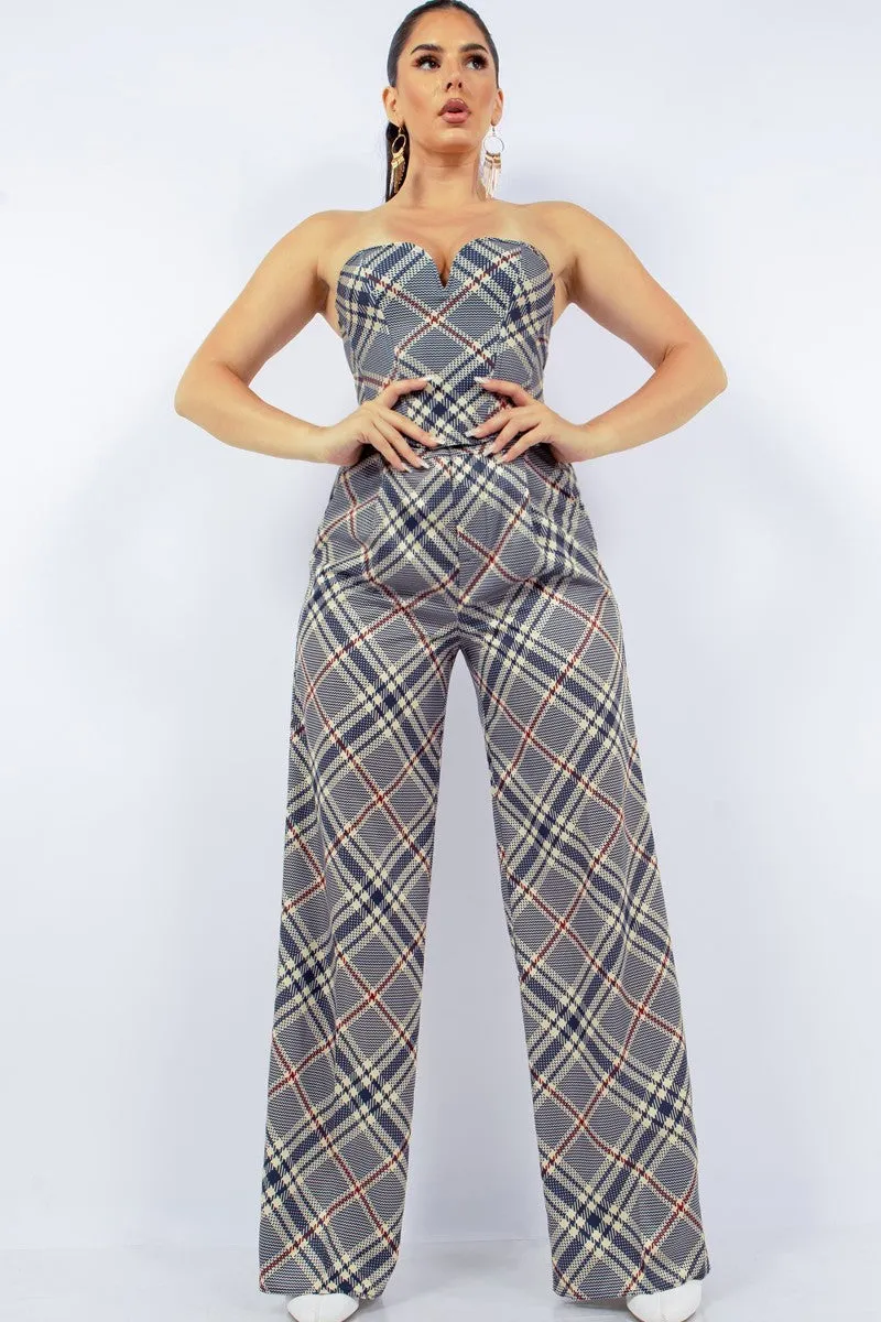 Bustier Top & Wide Pants Set