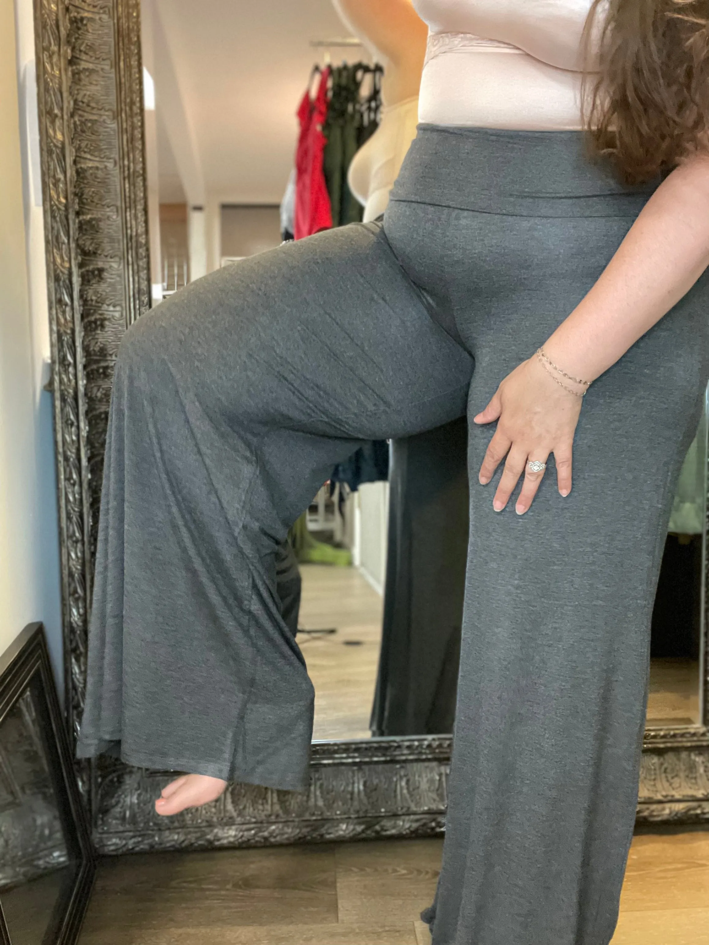 Charcoal Foldover Lounge Pants