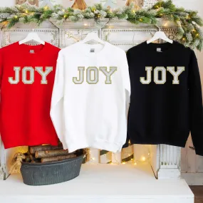 Chenille JOY Sweatshirt