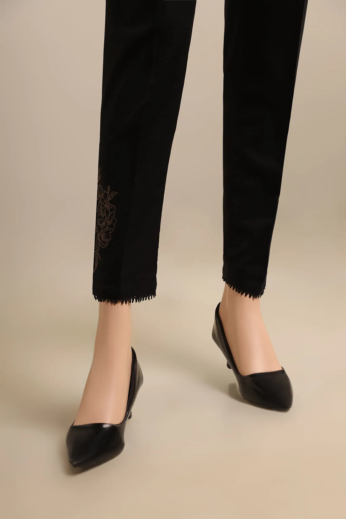 Cotton Jacquard Pants