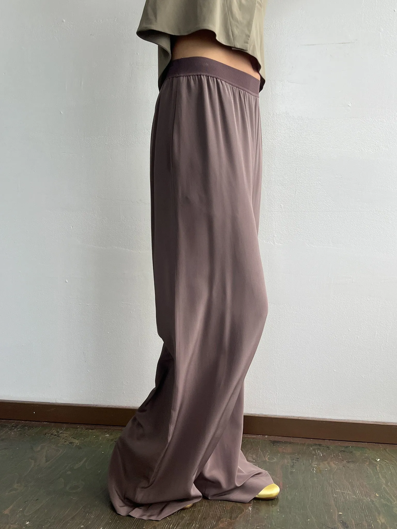 Dusty Lavender Silk Pants (M)