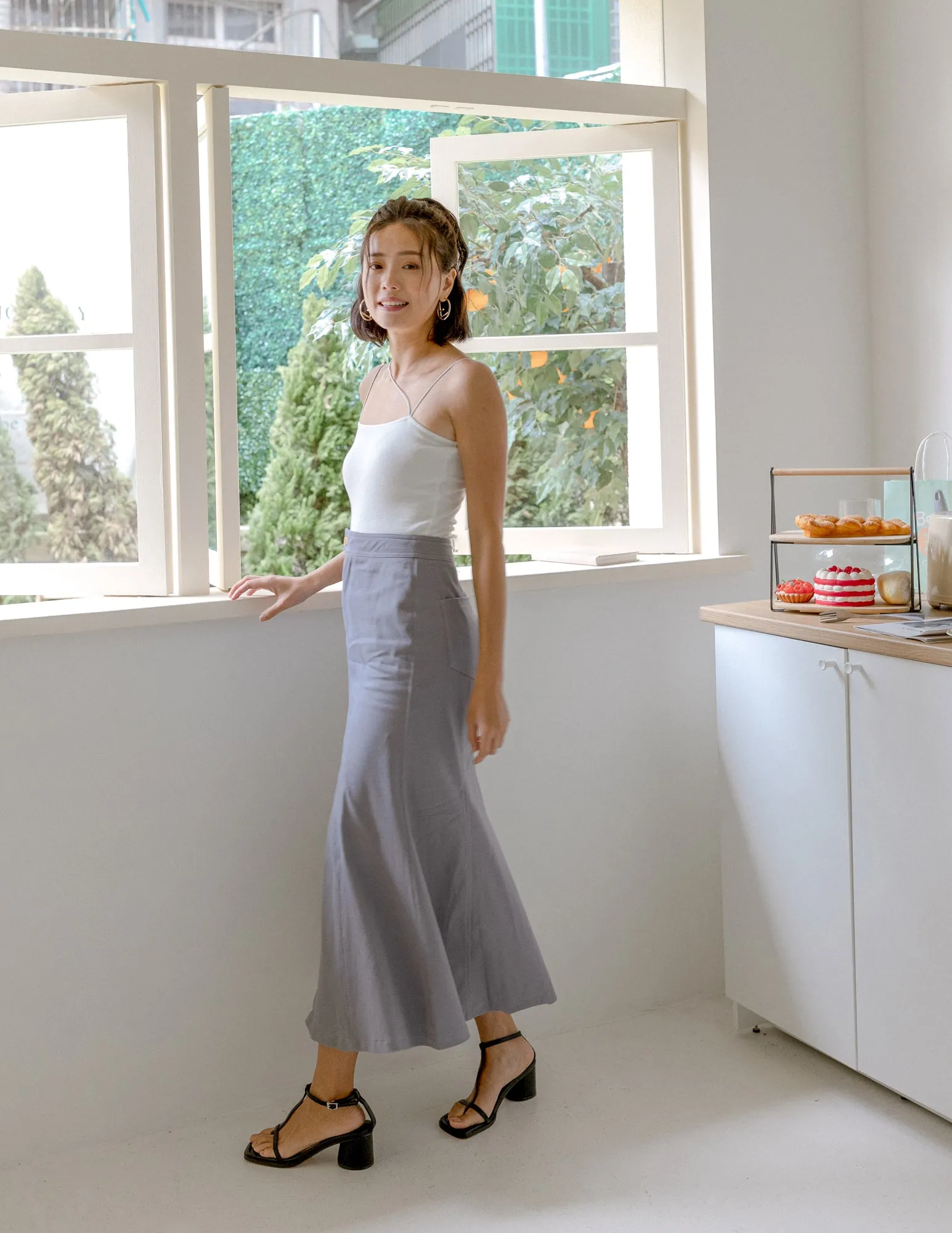 Elise Skirt in Grey