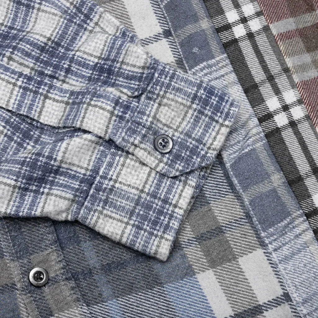 Flannel Shirt 7 Cuts Reflection Shirt - Assorted