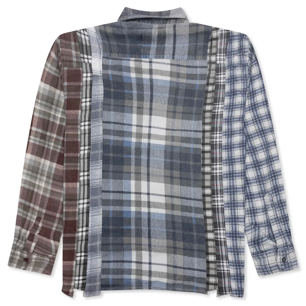 Flannel Shirt 7 Cuts Reflection Shirt - Assorted