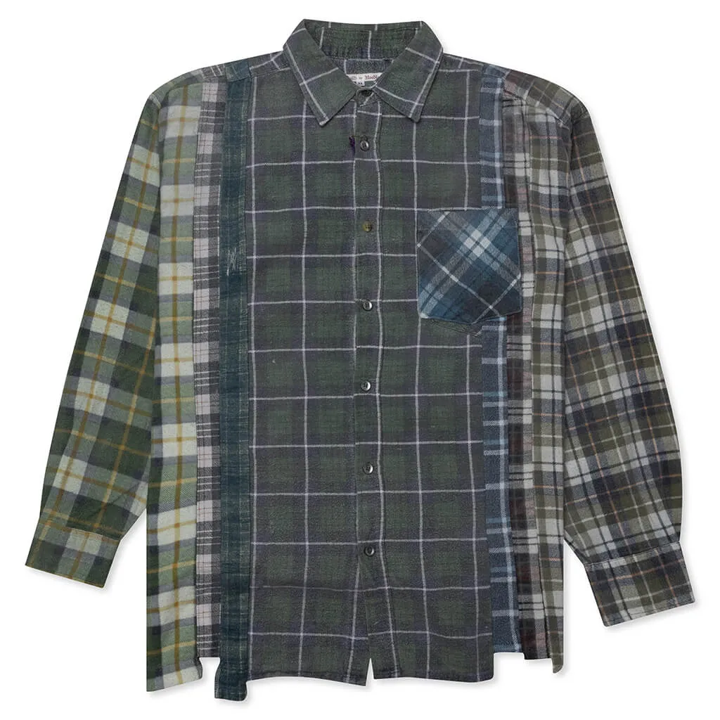 Flannel Shirt 7 Cuts Reflection Shirt - Assorted