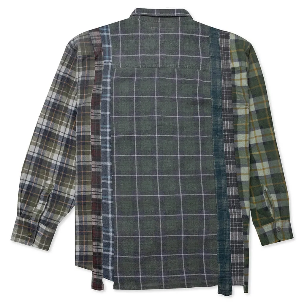 Flannel Shirt 7 Cuts Reflection Shirt - Assorted