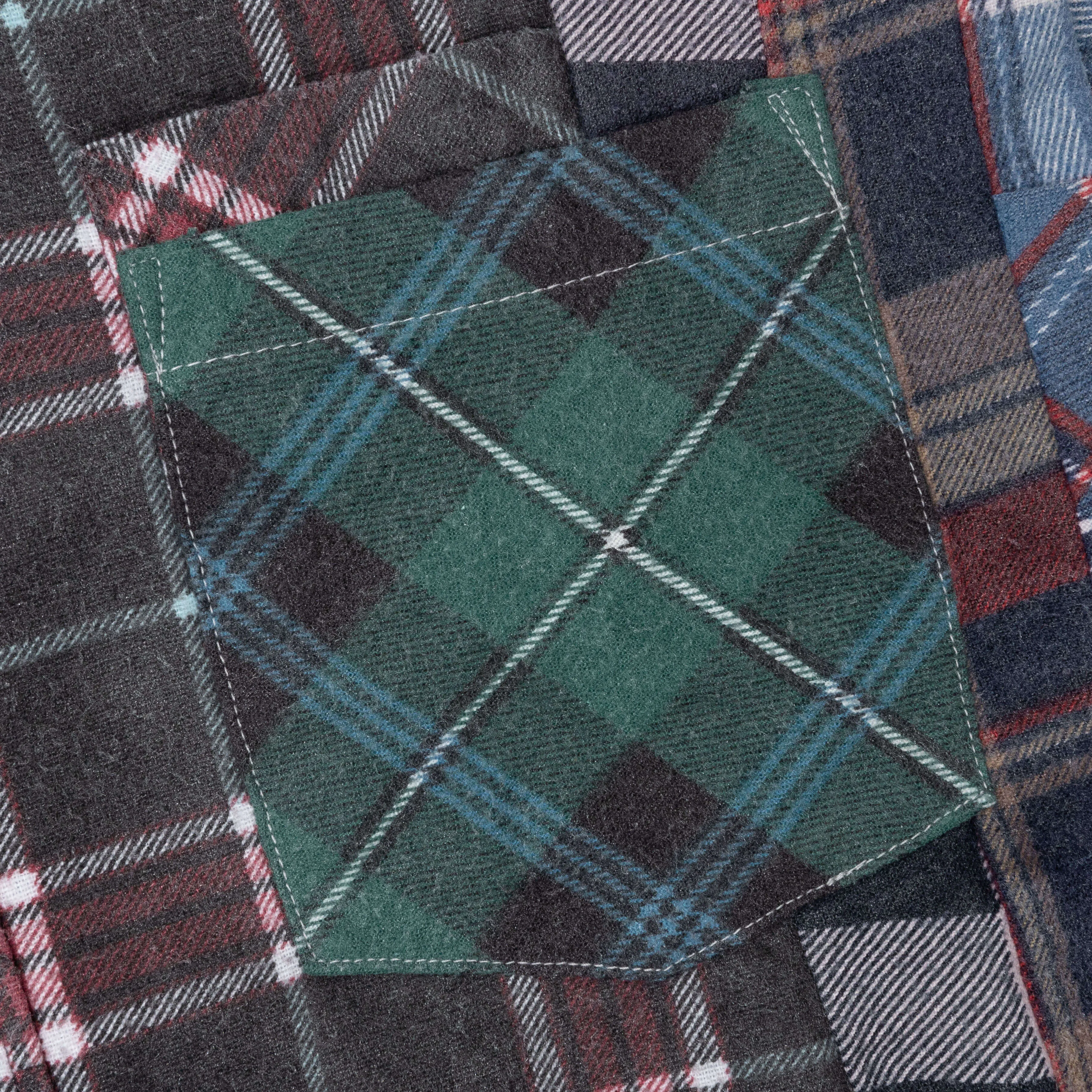 Flannel Shirt 7 Cuts Wide Reflection Shirt - Assorted