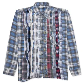 Flannel Shirt Ribbon Reflection Shirt - Assorted