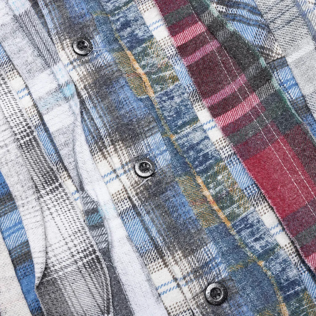 Flannel Shirt Ribbon Reflection Shirt - Assorted