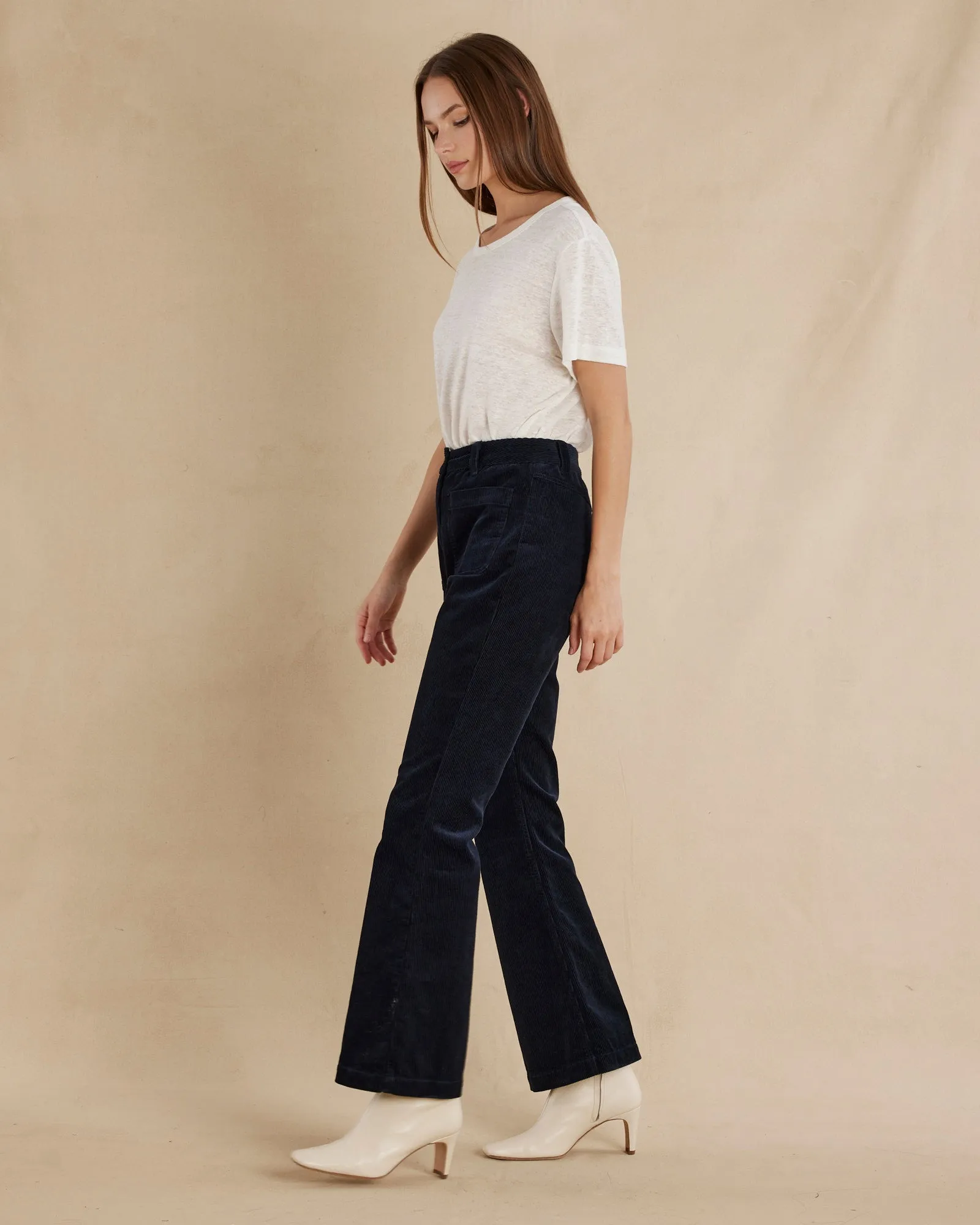 Flavie Corduroy Pant - Navy