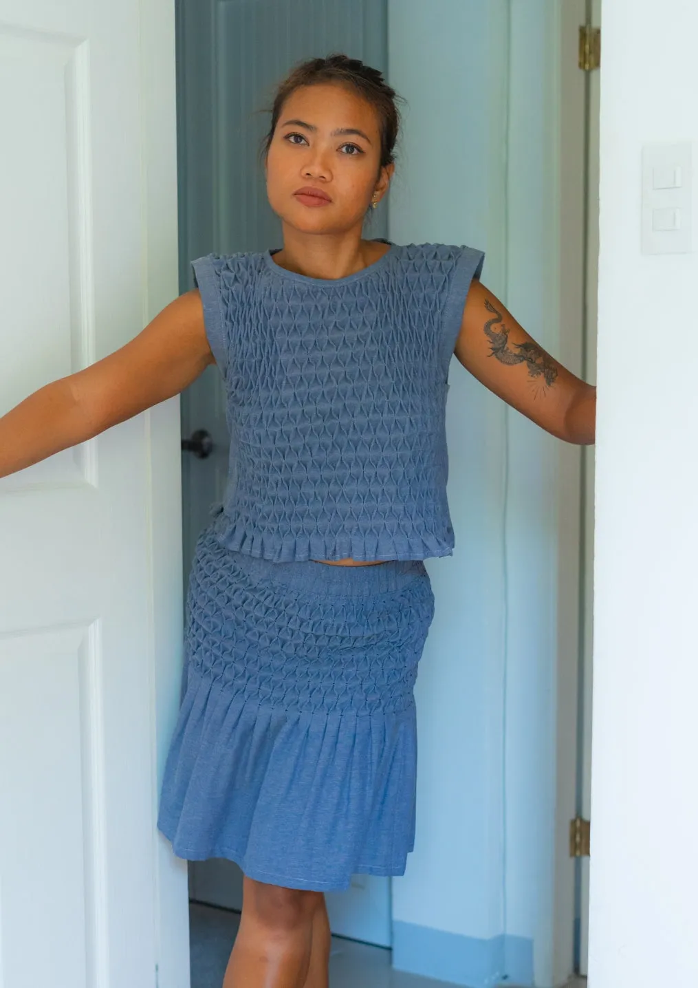 gertrude skirt - blue