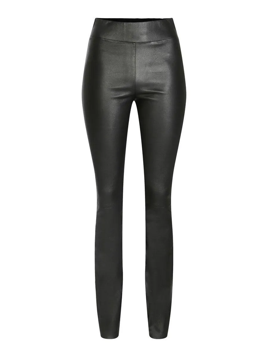 Gina Leather Pants Black