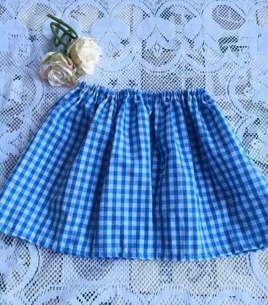 Gingham skirt,