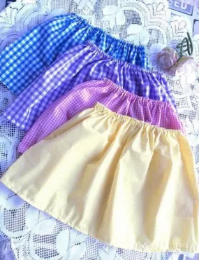 Gingham skirt,