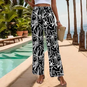 Graphic Flowy Pants