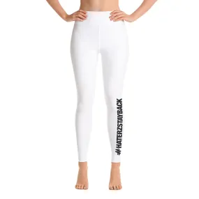 #HaterzStayBack Women's Yoga Pants (White)