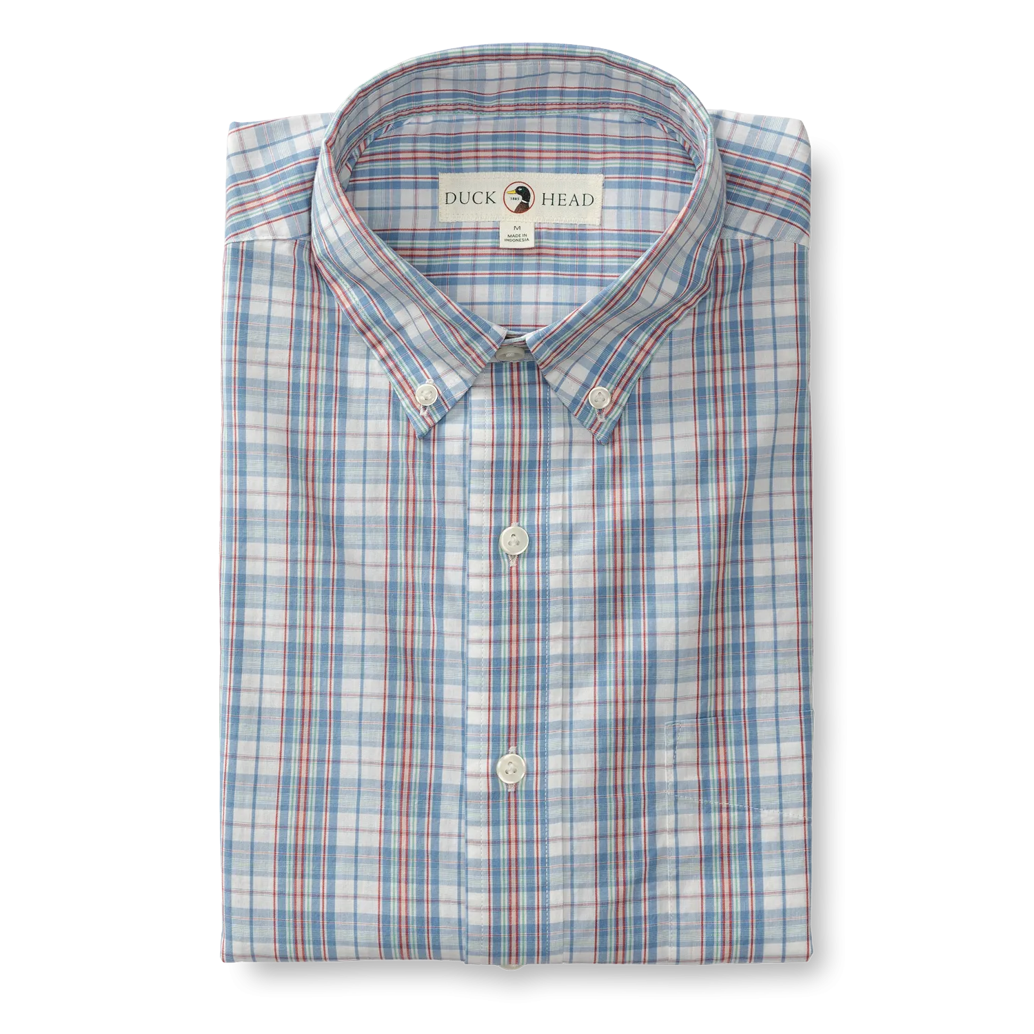 Hayford Plaid Cotton Poplin Sport Shirt