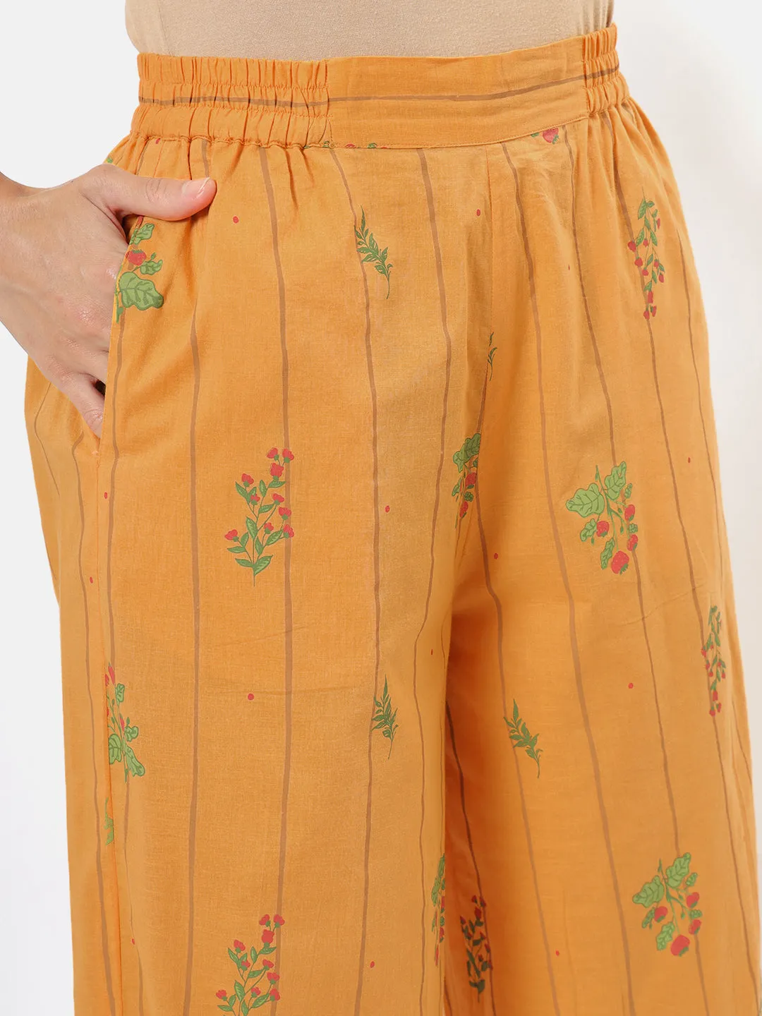 Herberium Mustard Salwar Style Pants