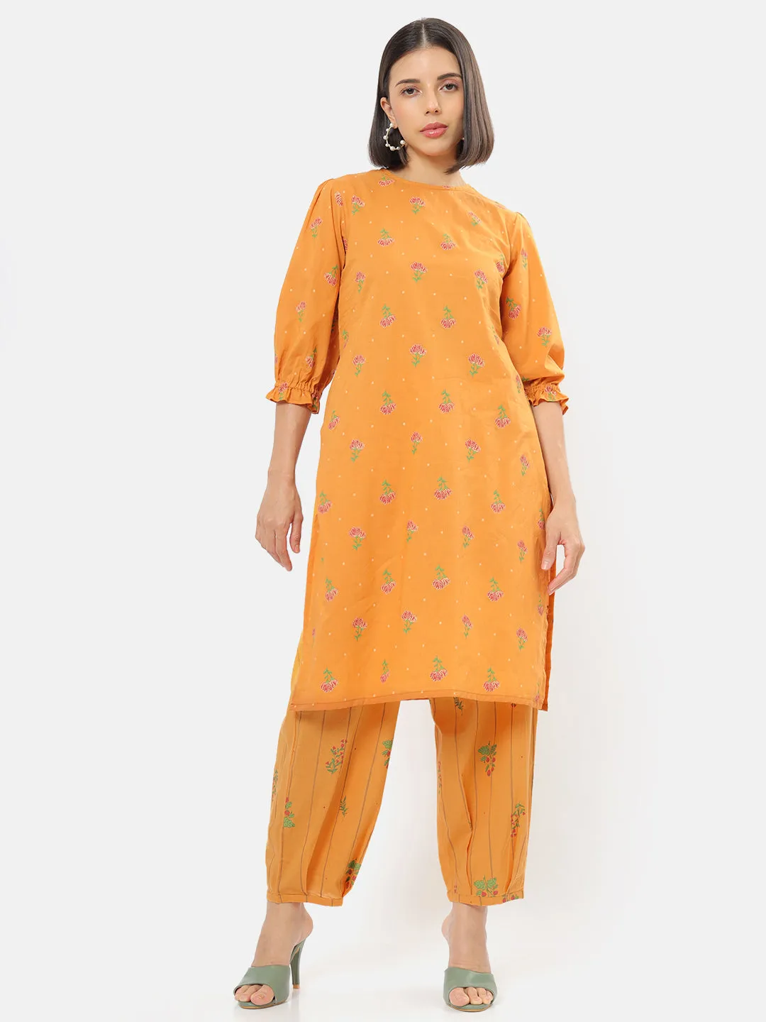 Herberium Mustard Salwar Style Pants