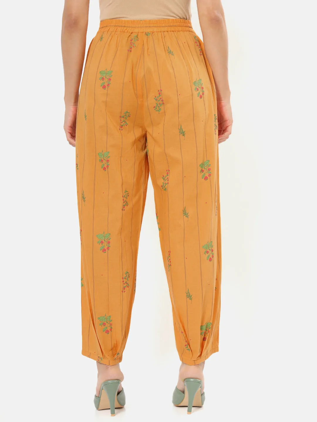 Herberium Mustard Salwar Style Pants