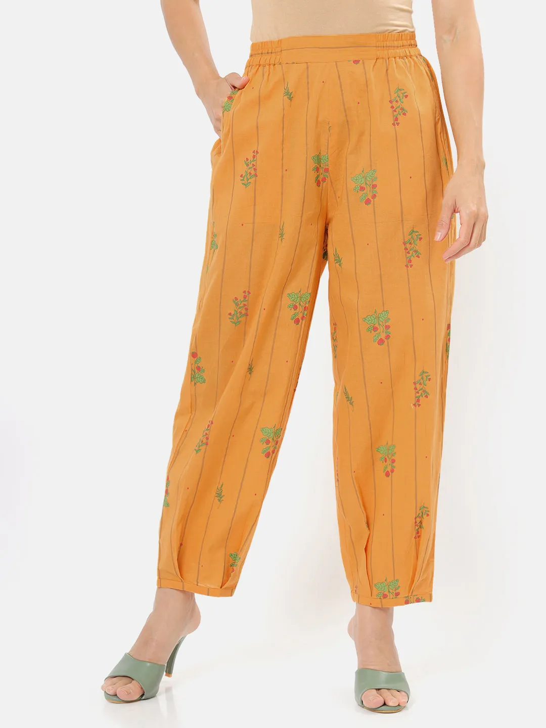 Herberium Mustard Salwar Style Pants