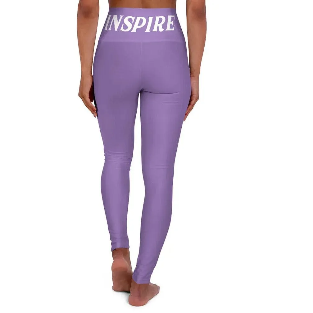 High Waisted Yoga Pants " INSPIRE "