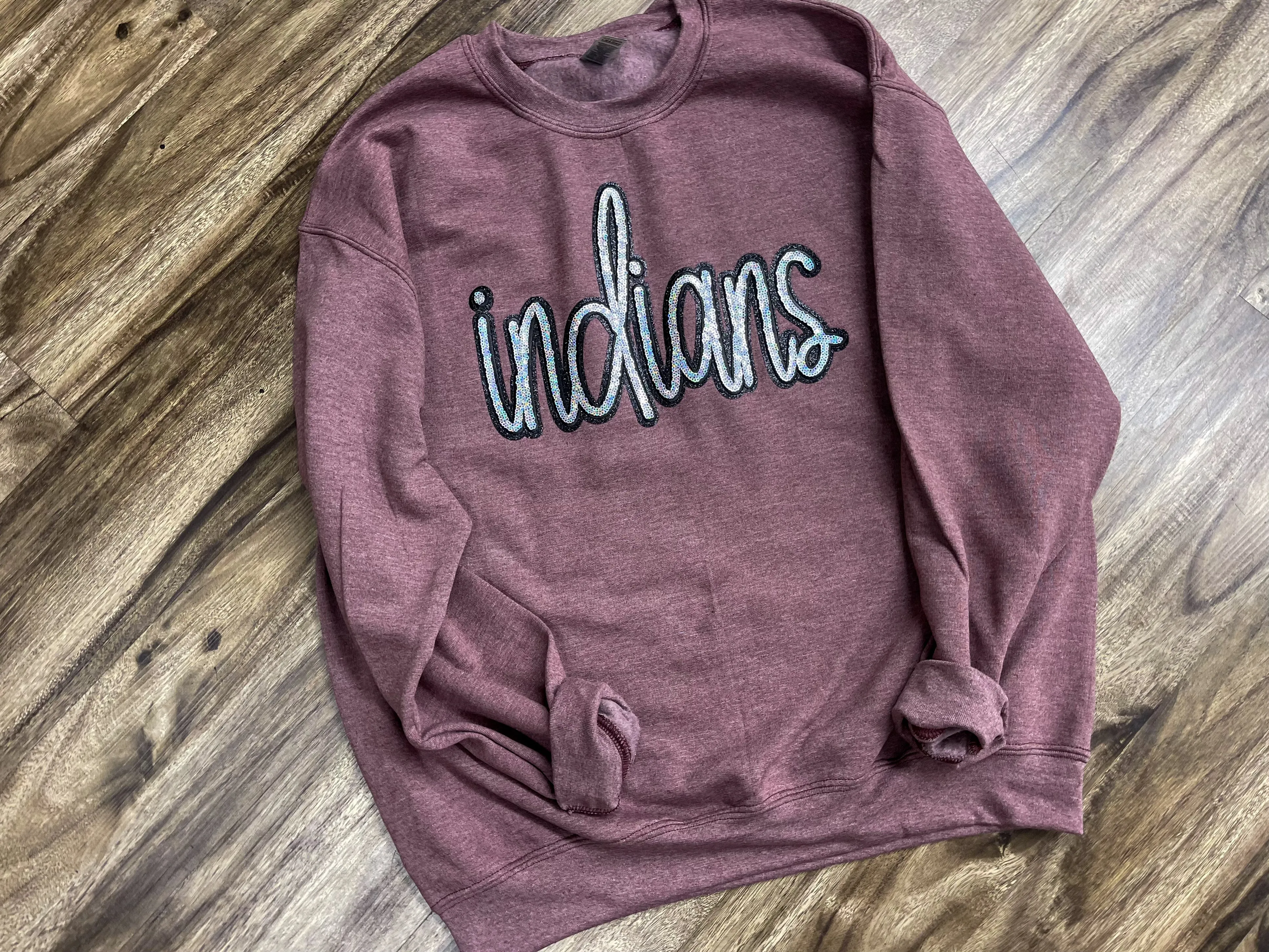 Indians Sequin Sweatshirt