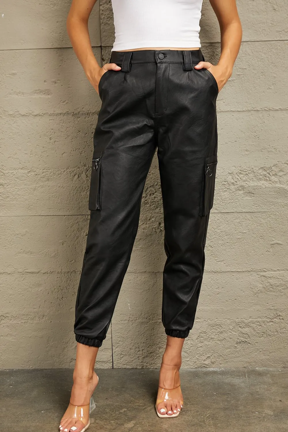 KanCan, PU Faux Leather Pants