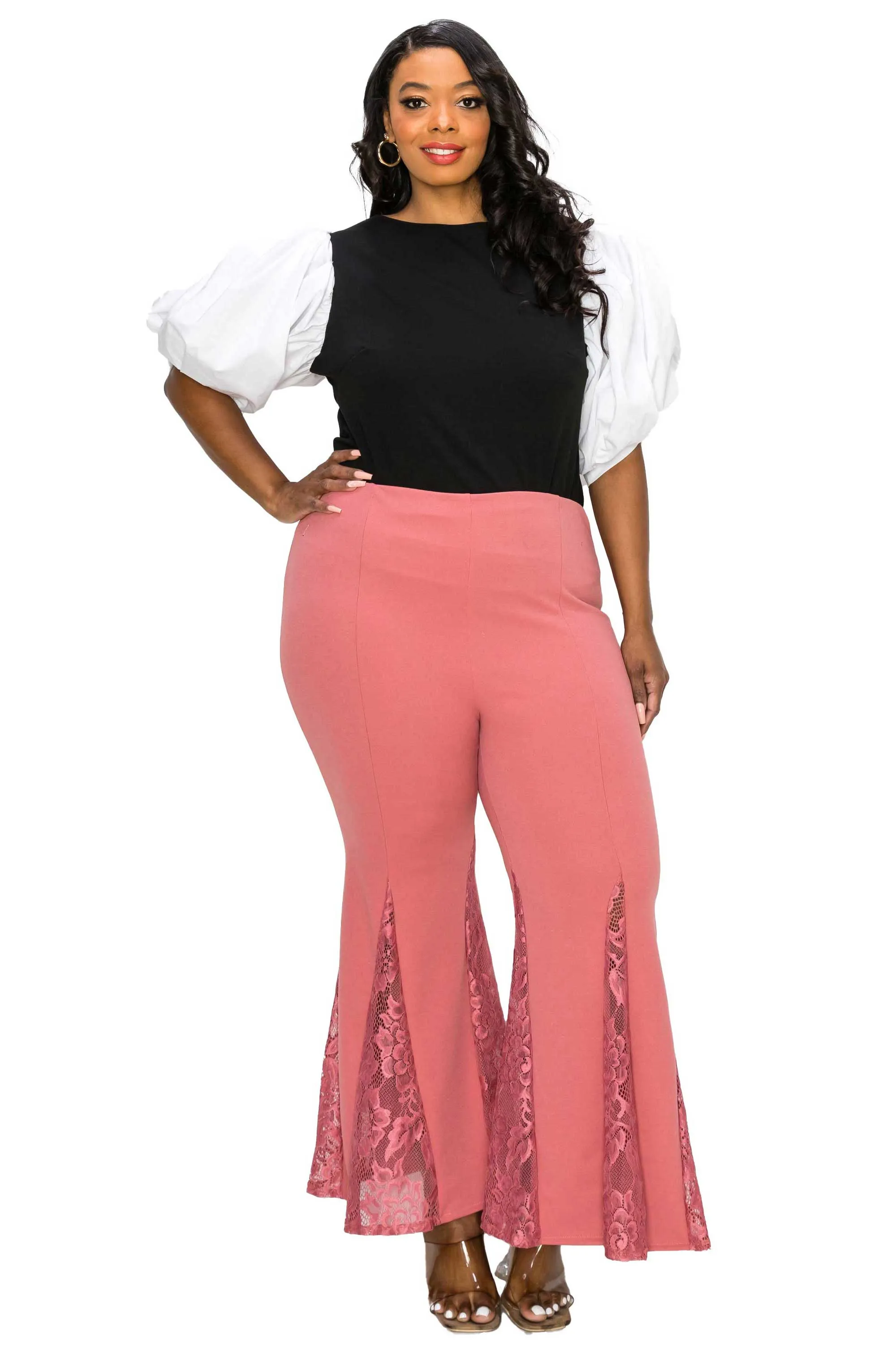 Laced Flare Pants