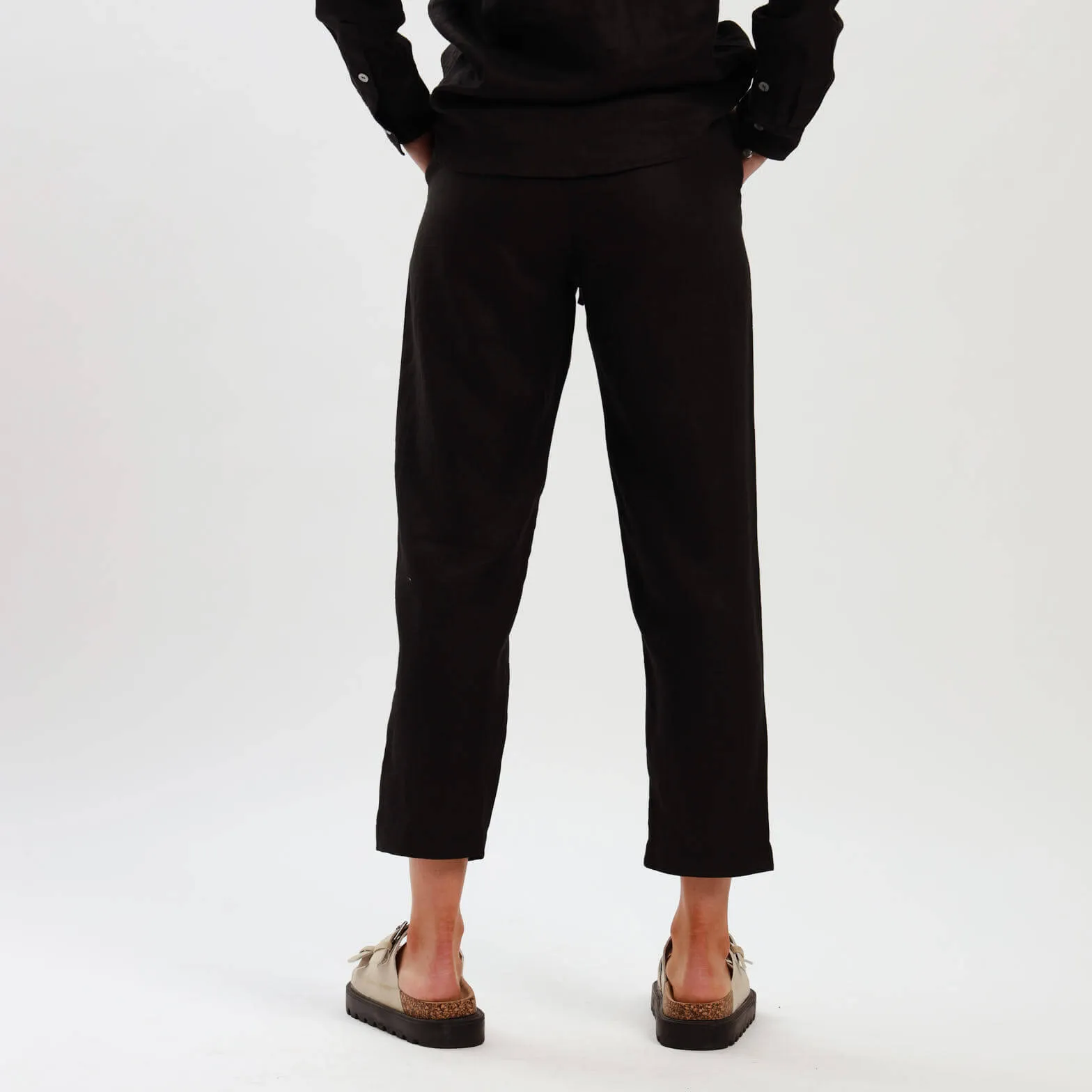 Ladies Linen - Pants | Black