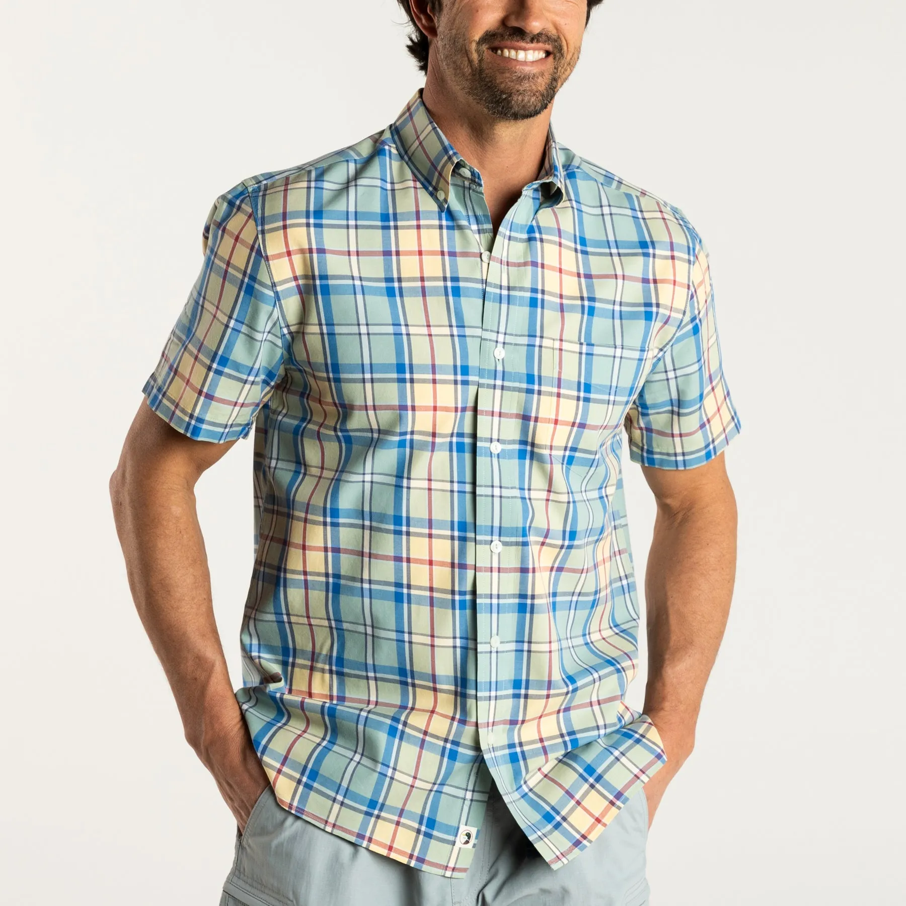 Liston Plaid Cotton Twill Sport Shirt