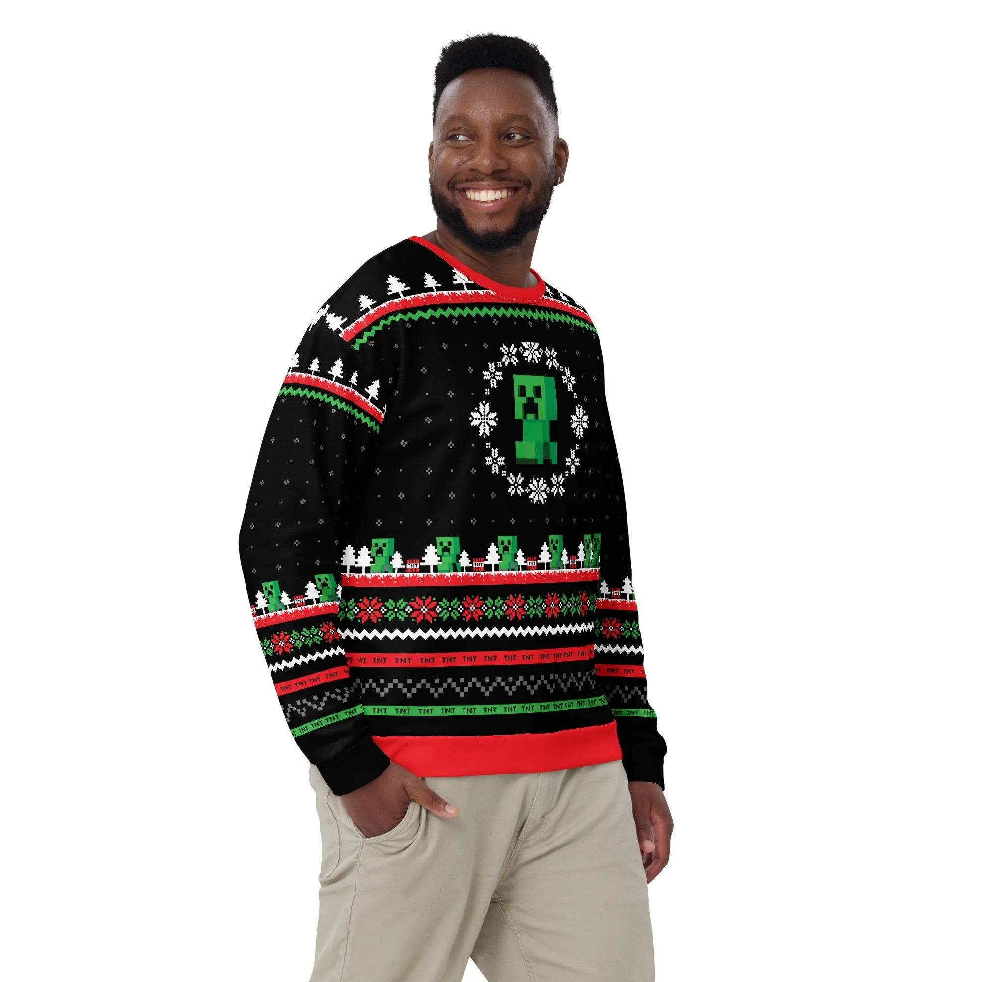 Minecraft Creeper Holiday Sweatshirt